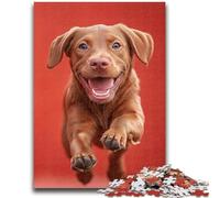 1000 Piece Jigsaw Puzzles for Teenagers Happy Labrador Adult Puzzles,Brain Intelligence Challenge Addictive Toys for Home Decoration (26x38cm)