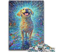 1000 Piece Jigsaw Puzzles for Teenagers Happy Labrador Decompressing Intellectual Educational Toy Secret Santa Gifts 50x75cm