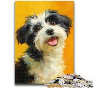 1000 Piece Jigsaw Puzzles for Teenagers Happy Puppy Challenging Game Toys for Is Ideal As A Gift for The Whole Family 50x75cm
