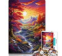1000 Piece Jigsaw Puzzles for Teenagers Heaven Landscape Fantasy Colors Puzzles for Adults,Stress Reliever Difficult Challenge Secret Santa Gifts (size 75x50cm)