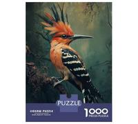 1000 Piece Jigsaw Puzzles for Teenagers Hoopoe Bird on Branch Jigsaws for Adults Family Game Pattern Assembly Unique Birthday And Gifts 52x38cm/1000pcs