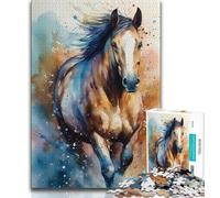 1000 Piece Jigsaw Puzzles for Teenagers Horse Colorful Adult Puzzles,Stress Reliever Difficult Challenge Unique Home Decor And Gifts 38x26cm