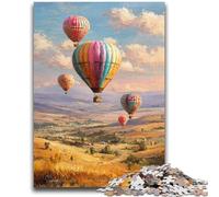 1000 Piece Jigsaw Puzzles for Teenagers Hot Air Balloon Oil Painting Help The Brain Exercise Addictive Toys to Cultivate Patience Perfect Decoration 50x75cm