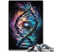 1000 Piece Jigsaw Puzzles for Teenagers Human DNA in The Space Learning Educational Toys Fun at Home Activities, Birthday Present,Travel Gifts 50x75cm