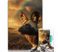 1000 Piece Jigsaw Puzzles for Teenagers Hyena Adult Puzzles,Stress Reliever Difficult Challenge Unique Home Decor And Gifts 38x26cm