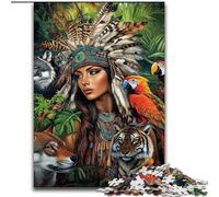 1000 Piece Jigsaw Puzzles for Teenagers Indian Princess, Learning Educational for Is Ideal As A Gift for The Whole Family (Size 26x38cm)