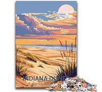 1000 Piece Jigsaw Puzzles for Teenagers Indiana Dunes National Park 1000 Pieces for Teenagers,Secret Santa Gifts for Age 14 Years Up (50x75cm)