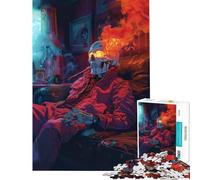 1000 Piece Jigsaw Puzzles for Teenagers Infernal Repose Toy Intellectual Game Hands-on Game Stress Reliever Great Gifts for Games (Size 38x26cm)