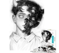 1000 Piece Jigsaw Puzzles for Teenagers Inner Demon Toy Intellectual Game Hands-on Game Stress Reliever Great Gifts for Games (Size 38x52cm)