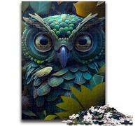 1000 Piece Jigsaw Puzzles for Teenagers Intense Owl Staredown Challenging Game Toys for Is Ideal As A Gift for The Whole Family 26x38cm