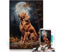 1000 Piece Jigsaw Puzzles for teenagers Irish Setter Under Moonlight Denkspiel Verbessern Sie das Gedächtnis38x26cm