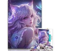 1000 Piece Jigsaw Puzzles for Teenagers Japanese Anime Girl,Help The Brain Exercise Addictive Toys to Cultivate Patience Artists Collection,Fine Art (75x50cm)