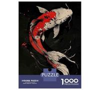 1000 Piece Jigsaw Puzzles for Teenagers Japanese Koi Fish Art Print Puzzle for Adults Brain Teaser Game Birthday Present Help The Brain Exercise 70x50cm/1000pcs