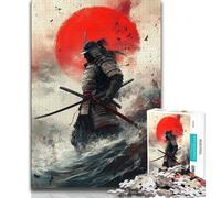 1000 Piece Jigsaw Puzzles for Teenagers Japanese Samurai 1000 Pieces for Teenagers,Educational Games Home Decoration Suitable for Desktop Decoration (size 38x26cm)