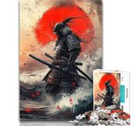 1000 Piece Jigsaw Puzzles for Teenagers Japanese Samurai Puzzles,Decompressing Intellectual Educational Toy Perfect Decoration 50x75cm