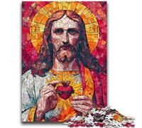 1000 Piece Jigsaw Puzzles for Teenagers Jesus Art Challenging Game And Family Play Educational Game for Birthday, Chrismas 26x38cm
