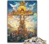 1000 Piece Jigsaw Puzzles for Teenagers Jesus Art Challenging Game Toys Deal As Gifts for The Whole Family for Ages 14+ 50x75cm