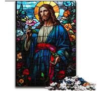1000 Piece Jigsaw Puzzles for Teenagers Jesus Art,Stress Reliever Difficult Challenge Unique Home Decor And Gifts 38x26cm