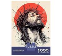 1000 Piece Jigsaw Puzzles for Teenagers Jesus Christ with Crown Thorns Puzzle for Adults Hands-on Game Wall Decoration Unique Birthday And Gifts 70x50cm/1000pcs