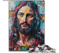 1000 Piece Jigsaw Puzzles for Teenagers Jesus Graffiti, Learning Educational for Is Ideal As A Gift for The Whole Family (Size 26x38cm)