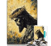 1000 Piece Jigsaw Puzzles for Teenagers Jesus Puzzles,Learning Educational Toys Family Games Unique Birthday And Gifts (size 75x50cm)