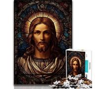 1000 Piece Jigsaw Puzzles for Teenagers Jesus Puzzles,Learning Educational Toys Family Games Unique Birthday And Gifts (size 75x50cm)