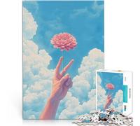 1000 Piece Jigsaw Puzzles for teenagers Jigsaw A hand reaches out from the clouds holding Fan Art DIY-Spielzeug Für Paare geeignet75x50cm