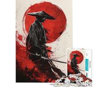 1000 Piece Jigsaw Puzzles for Teenagers Jigsaw A Warrior Holding A Sword for Birthday, Chrismas A Work of Art Impossible Game for And from 14 Years And over (38x26cm)