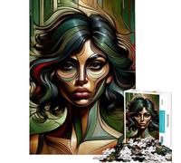 1000 Piece Jigsaw Puzzles for Teenagers Jigsaw Abstract Emotional Art Puzzles for Adults Fun Games Wall Art Help The Brain Exercise (Size 50x75cm)