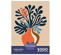 1000 Piece Jigsaw Puzzles for Teenagers Jigsaw Abstract Floral Arrangement in A Vase Jigsaw Puzzle Brain Teaser Game Home Decoration Deal As Gifts for The Whole Family 38x26cm/1000pcs