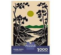 1000 Piece Jigsaw Puzzles for Teenagers Jigsaw Adirondack Mountains Landscape Art Print Jigsaw Puzzle Anti-Stress Toys Wall Decoration for Birthday, Chrismas 52x38cm/1000pcs