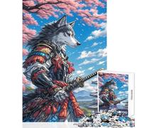 1000 Piece Jigsaw Puzzles for Teenagers Jigsaw Alaskan Dog Samurai Educational Toy Birthday Gift Brain Teaser Game Help The Brain Exercise size 50x75cm