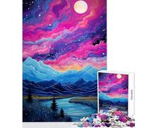 1000 Piece Jigsaw Puzzles for Teenagers Jigsaw Alpine Meadow Stream Home Decoration Toys Secret Santa Gifts Hands-on Game Help The Brain Exercise Size 38x26cm