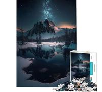 1000 Piece Jigsaw Puzzles for Teenagers Jigsaw Alpine Views Practical Game Challenging Game Toys Birthday Gifts Home Decoration (Size 38x26cm)