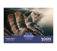 1000 Piece Jigsaw Puzzles for Teenagers Jigsaw Amazing Coastal Cliffs Teenager Puzzles Hands-on Game Wall Decoration Unique Birthday And Gifts 52x38cm/1000pcs