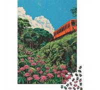 1000 Piece Jigsaw Puzzles for Teenagers Jigsaw Amazon Rainforest Train Ride Puzzle for Adults Relax Games Home Decoration Stress Reduction Gifts 70x50cm/1000pcs