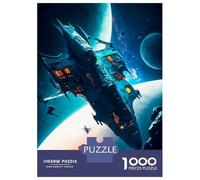 1000 Piece Jigsaw Puzzles for Teenagers Jigsaw Ancient Spacecraft Jigsaw Puzzle Brain Teaser Game Home Decoration Deal As Gifts for The Whole Family 70x50cm/1000pcs