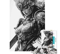 1000 Piece Jigsaw Puzzles for Teenagers Jigsaw Angel Samurai Warrior Jigsaw for Adults Relax Games Improve Memory Stress Reduction Gifts (Size 75x50cm)