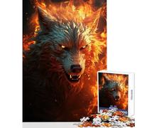1000 Piece Jigsaw Puzzles for Teenagers Jigsaw Angry Hellhound Toy Wall Decor Birthday Gift Hands-on Game Artists Collection, Fine Art Size 38x52cm