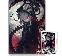 1000 Piece Jigsaw Puzzles for Teenagers Jigsaw Anime Deadly Moon Vampire Family Fun & Game Night Difficult Challenge Great Gift Size 38x26cm