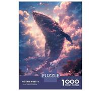 1000 Piece Jigsaw Puzzles for Teenagers Jigsaw Anime Flying Whale Puzzles for Adults Toy Wall Decor Stress Reliever Unique Birthday And Gifts 70x50cm/1000pcs