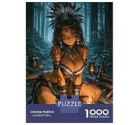 1000 Piece Jigsaw Puzzles for Teenagers Jigsaw Anime Girl by Campfire in Forest Jigsaw for Adults Hands-on Game But Fun And Humorous Help The Brain Exercise 70x50cm/1000pcs
