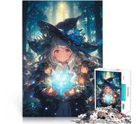 1000 Piece Jigsaw Puzzles for teenagers Jigsaw Anime Witch in the woods Entspannungsspiele Eltern-Kind-Interaktion38x26cm