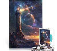 1000 Piece Jigsaw Puzzles for teenagers Jigsaw Astral Lighthouse Familienspaß Geburtstagsgeschenk, Geschenke, Wandkunst75x50cm