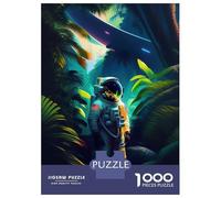1000 Piece Jigsaw Puzzles for Teenagers Jigsaw Astronaut In The Jungle Puzzles for Adults Toy Wall Decor Stress Reliever Unique Birthday And Gifts 52x38cm/1000pcs