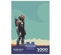 1000 Piece Jigsaw Puzzles for Teenagers Jigsaw Astronaut Painting Vector Teenager Puzzles Toy Wall Decor Home Decoration Stress Reduction Gifts 38x26cm/1000pcs