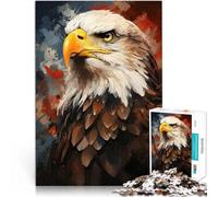 1000 Piece Jigsaw Puzzles for teenagers Jigsaw Bald Eagle Gaze Challenging Difficult for is ideal as a gift for the whole family 26x38cm