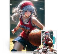 1000 Piece Jigsaw Puzzles for teenagers Jigsaw Basketball Girl Lustige Spiele Geeignet für die Schreibtischdekoration75x50cm