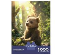 1000 Piece Jigsaw Puzzles for Teenagers Jigsaw Bear Cubs Play Jigsaw Puzzle Brain Teaser Game Home Decoration Deal As Gifts for The Whole Family 38x26cm/1000pcs