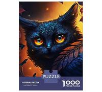 1000 Piece Jigsaw Puzzles for Teenagers Jigsaw Black Ghost Cat Jigsaw Relaxing Games A Work of Art Unique Birthday And Gifts 52x38cm/1000pcs